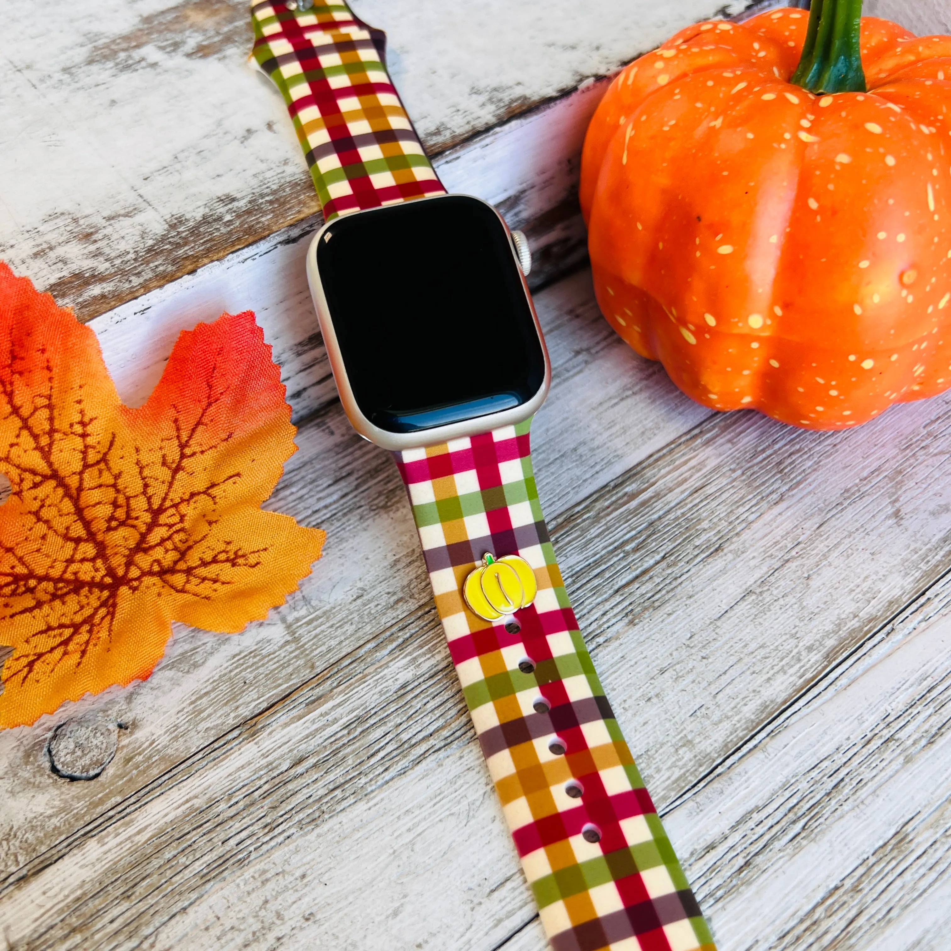 Band Charms 1pc.  Sunshine Harvest Pumpkin