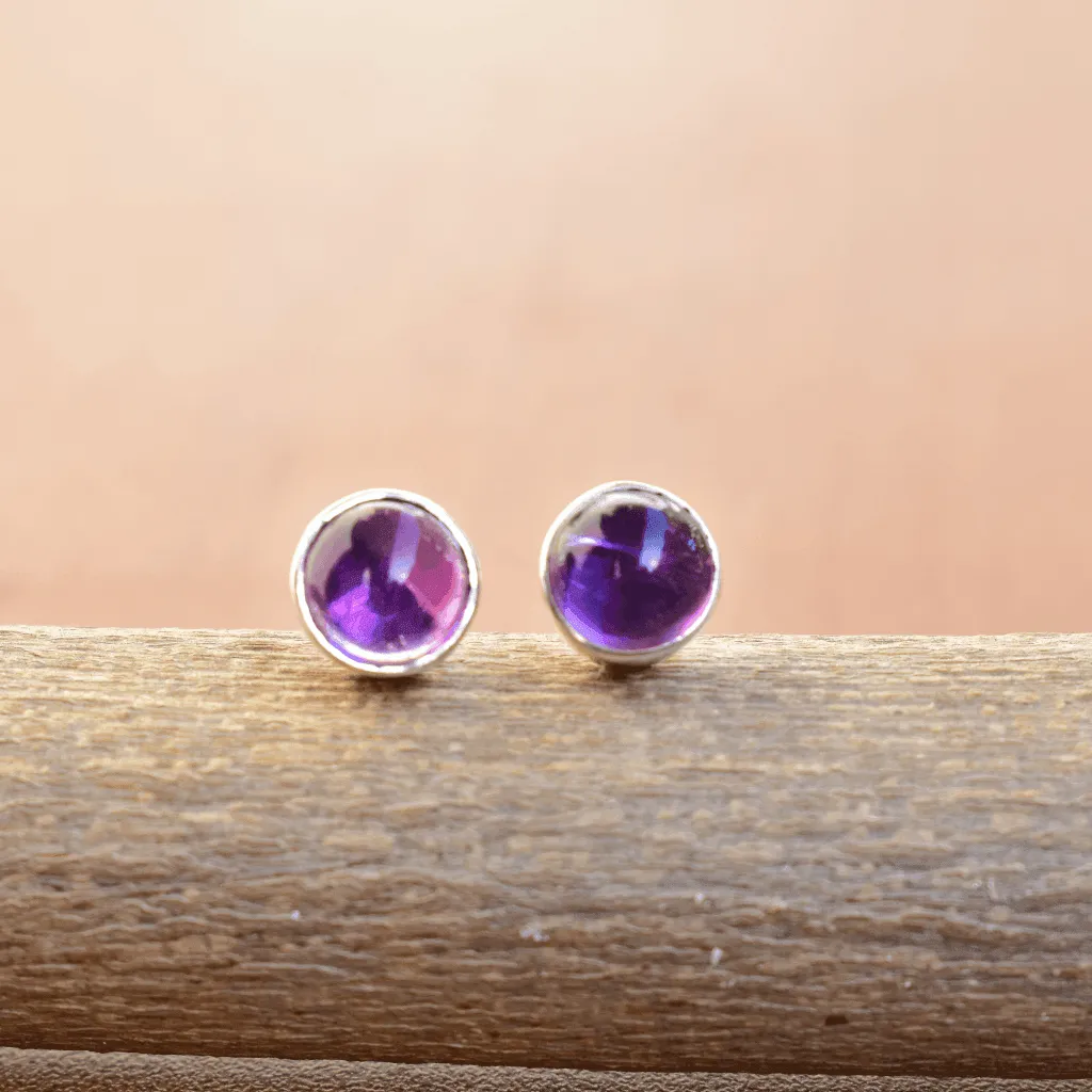 Basic - Amethyst Stud