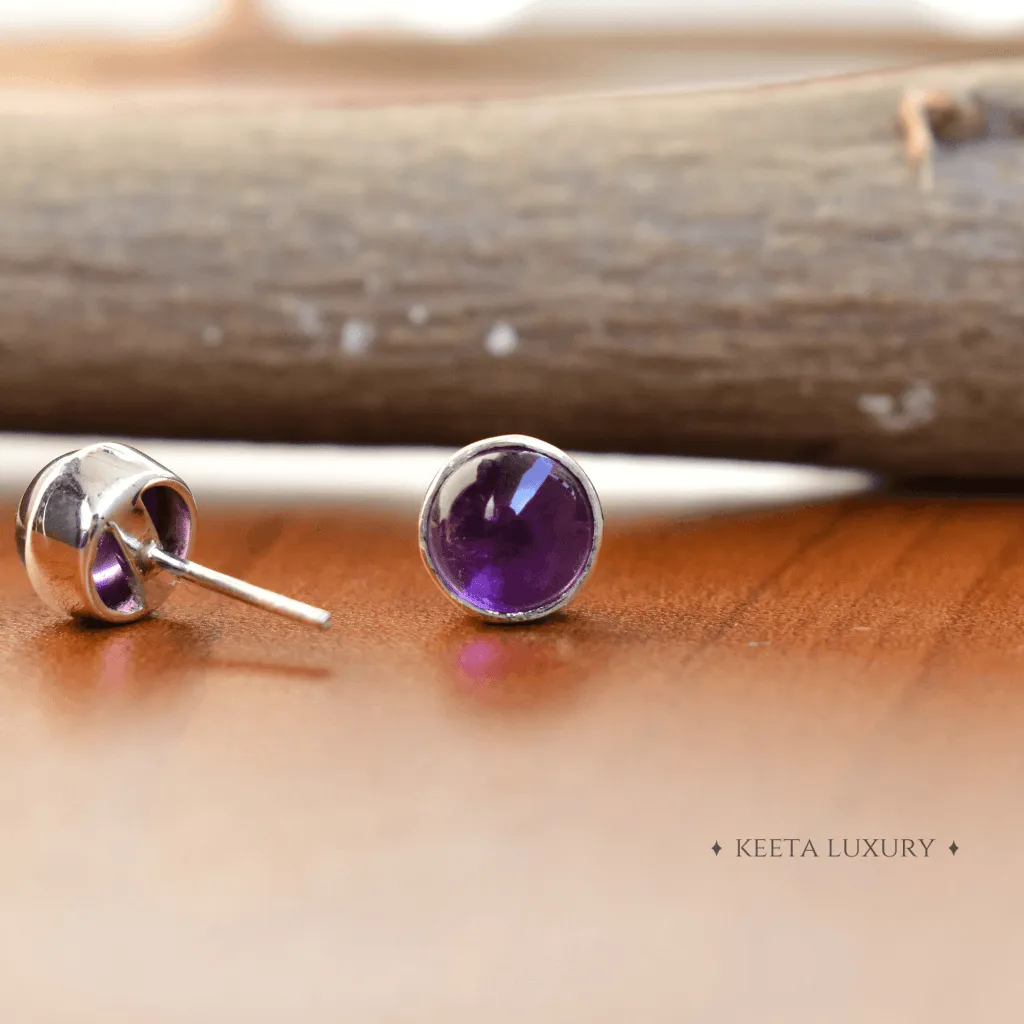 Basic - Amethyst Stud