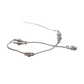Bees Sterling Silver Anklet Bracelet