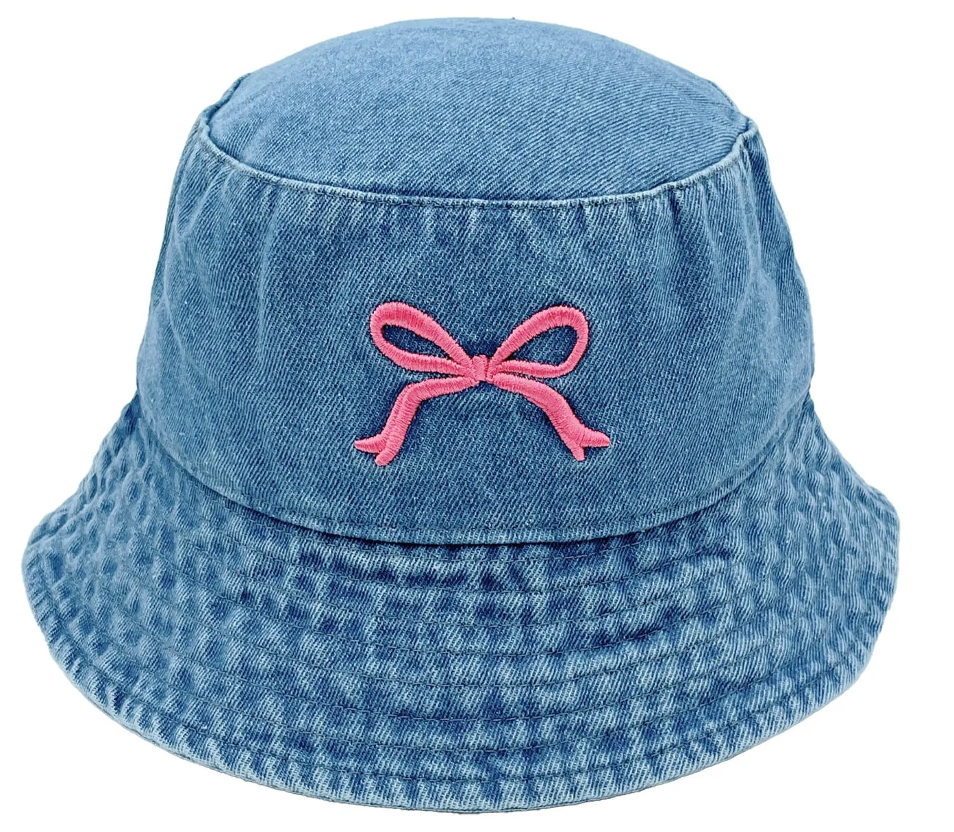 BHU410214 Embroidered Ribbon Design Bucket Hat