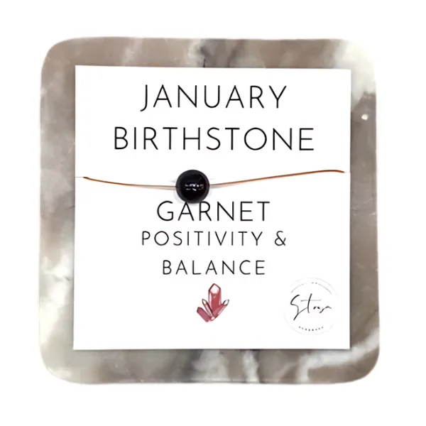 Birthstone Crystal Bead Necklace