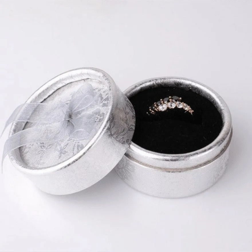 Black & White Crystal Wedding Ring