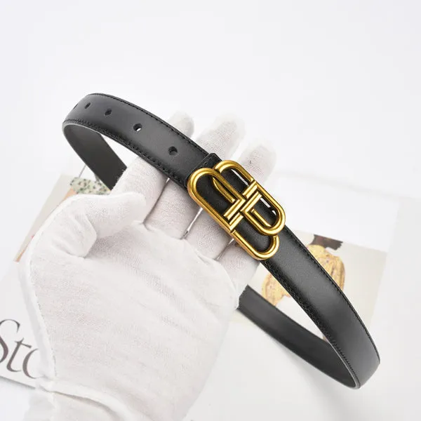 Black Women Genuine Leather Belt 黑色女士真皮皮带 KCBELT1025