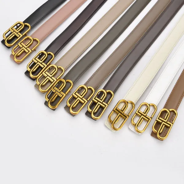 Black Women Genuine Leather Belt 黑色女士真皮皮带 KCBELT1025