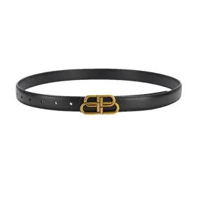 Black Women Genuine Leather Belt 黑色女士真皮皮带 KCBELT1025