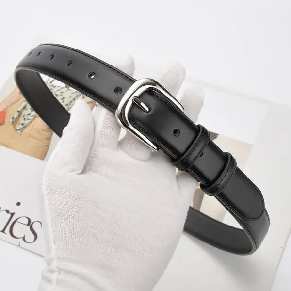 Black Women Genuine Leather Belt 黑色女士真皮皮带 KCBELT1062