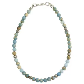 Blue Jasper Bead Anklet