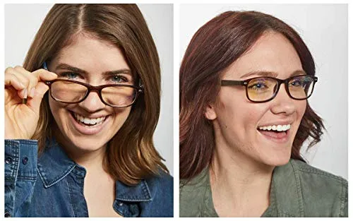 Blue-Light-Blocking-Reading-Glasses-Brown-Blue-2-00-Magnification-Computer-Glasses
