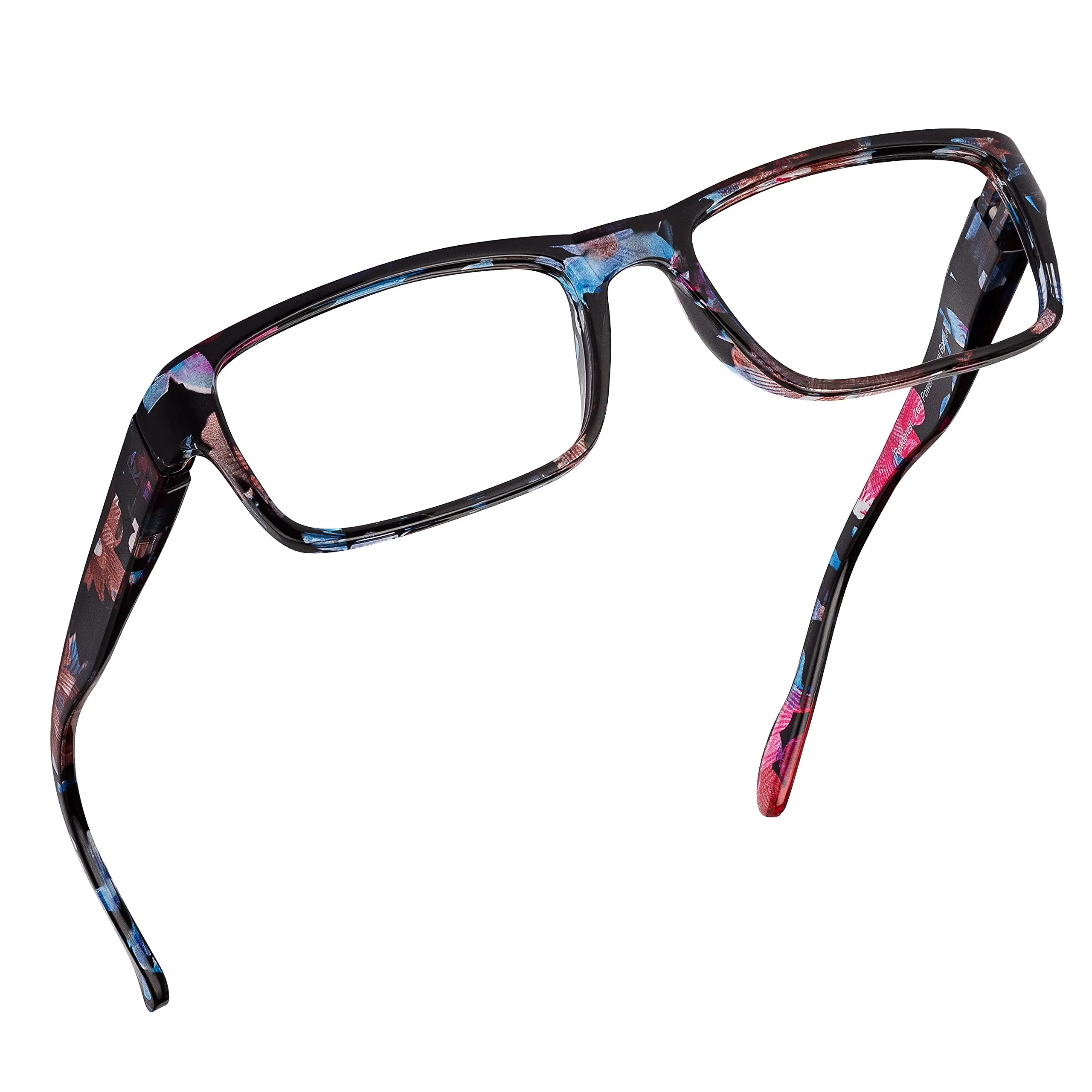 Blue-Light-Blocking-Reading-Glasses-Floral-2-50-Magnification Anti Glare