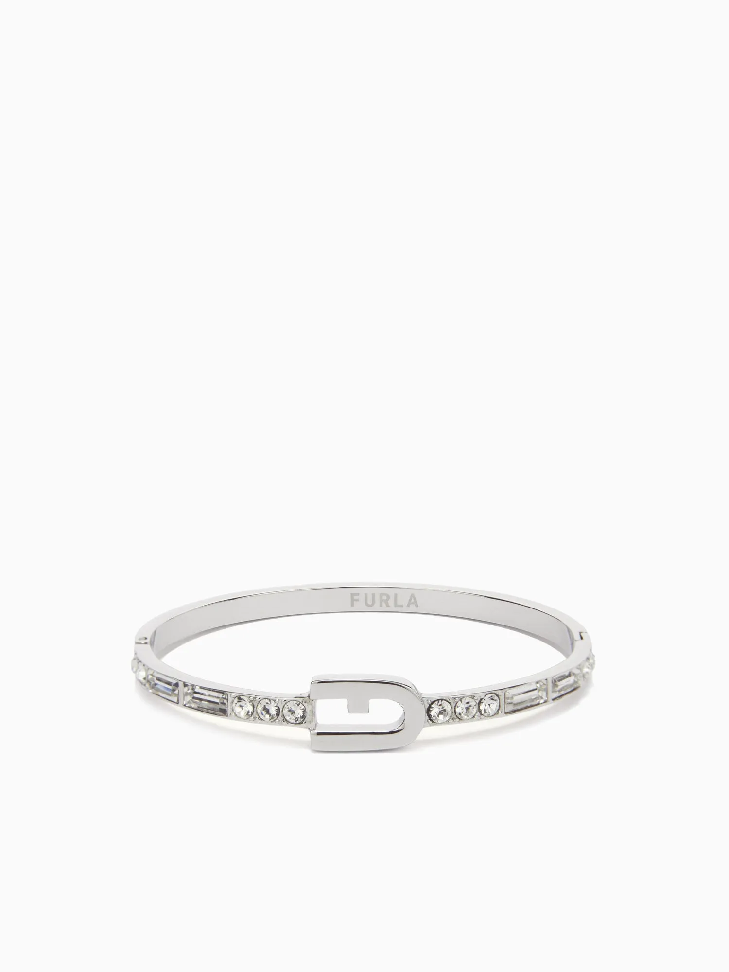 Bra Furla Sparkling Pave Bangle Argento