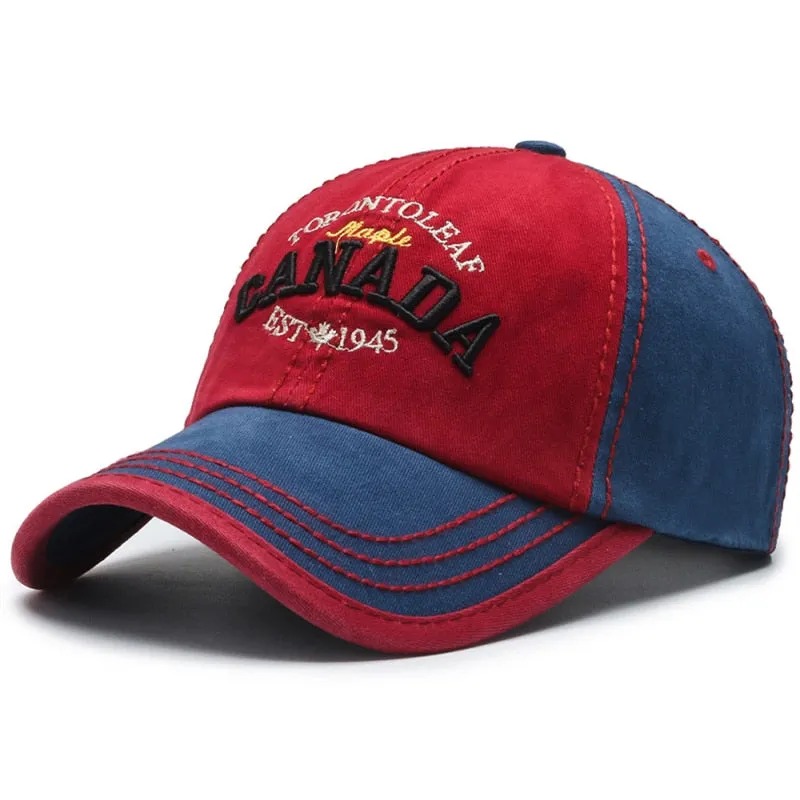 Brand Cotton Canada Baseball Cap For Men Women Canada Hats Bone Snapback Trucker Cap Mens Baseball Caps Dad Hat