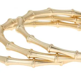 Brush Gold Harper Bamboo Bangle