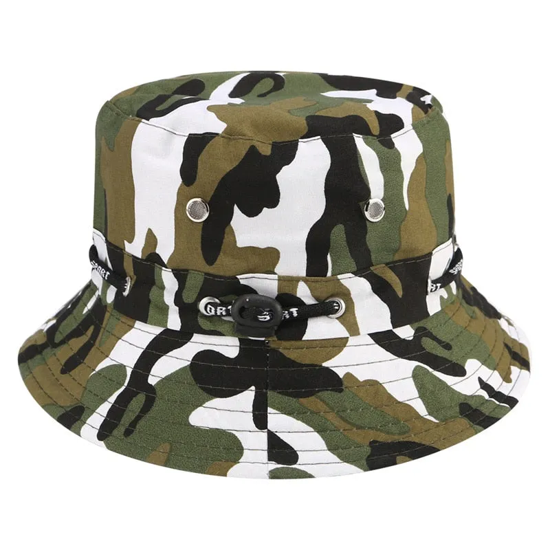 Bucket Hat For Men Women Unisex Beach Sun Hats Street Headwear Fisherman Outdoor Cap Summer Panama Adjustable Travel Caps