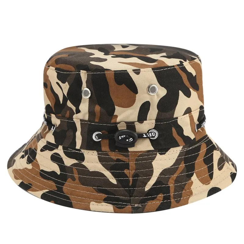 Bucket Hat For Men Women Unisex Beach Sun Hats Street Headwear Fisherman Outdoor Cap Summer Panama Adjustable Travel Caps