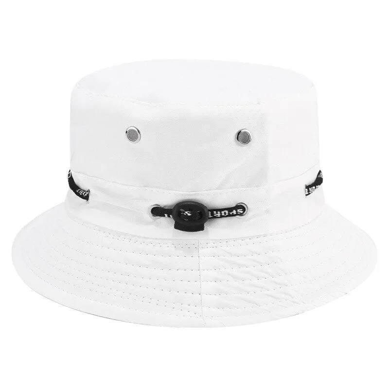 Bucket Hat For Men Women Unisex Beach Sun Hats Street Headwear Fisherman Outdoor Cap Summer Panama Adjustable Travel Caps