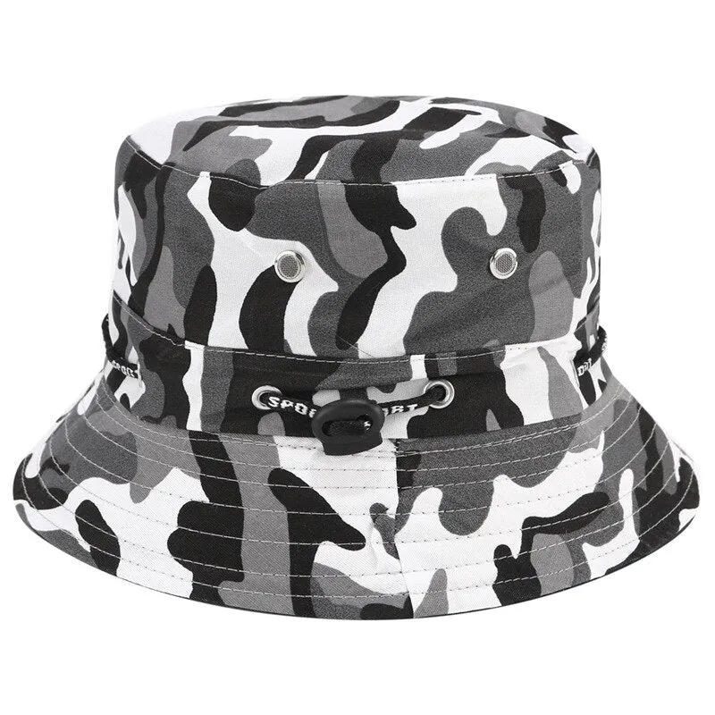Bucket Hat For Men Women Unisex Beach Sun Hats Street Headwear Fisherman Outdoor Cap Summer Panama Adjustable Travel Caps