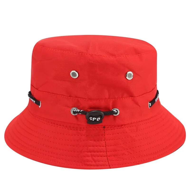 Bucket Hat For Men Women Unisex Beach Sun Hats Street Headwear Fisherman Outdoor Cap Summer Panama Adjustable Travel Caps