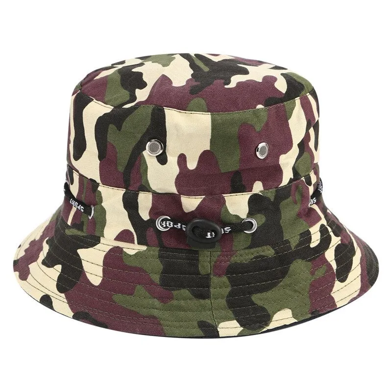 Bucket Hat For Men Women Unisex Beach Sun Hats Street Headwear Fisherman Outdoor Cap Summer Panama Adjustable Travel Caps