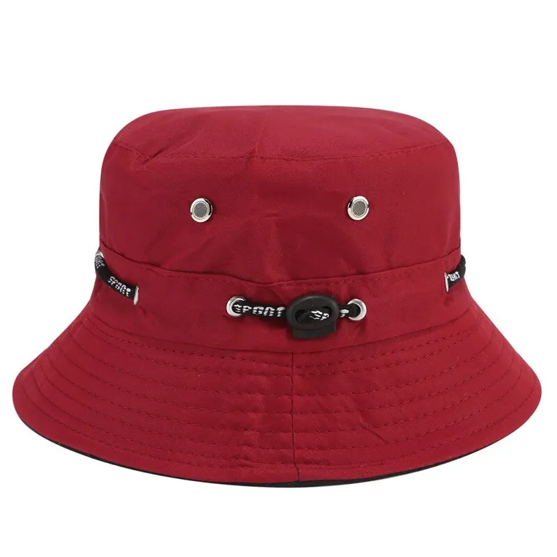 Bucket Hat For Men Women Unisex Beach Sun Hats Street Headwear Fisherman Outdoor Cap Summer Panama Adjustable Travel Caps