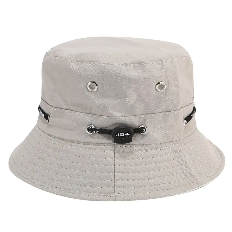 Bucket Hat For Men Women Unisex Beach Sun Hats Street Headwear Fisherman Outdoor Cap Summer Panama Adjustable Travel Caps