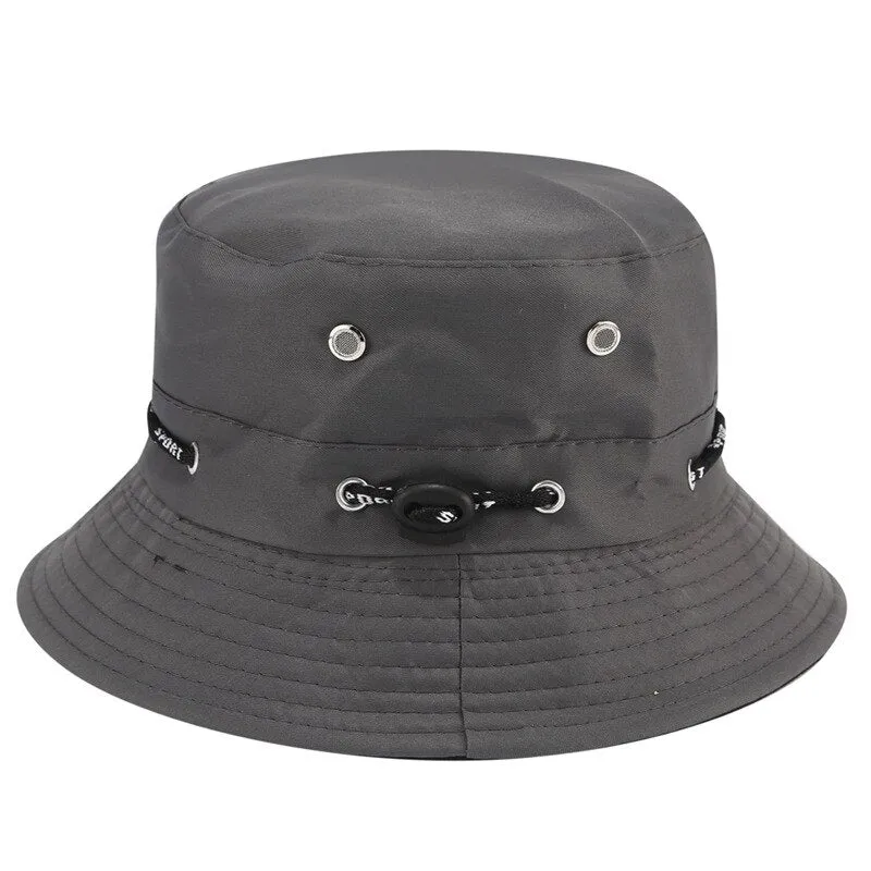 Bucket Hat For Men Women Unisex Beach Sun Hats Street Headwear Fisherman Outdoor Cap Summer Panama Adjustable Travel Caps
