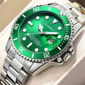 Calendar Fashion Quartz Watch with Steel Band - Timeless Elegance and Functionality