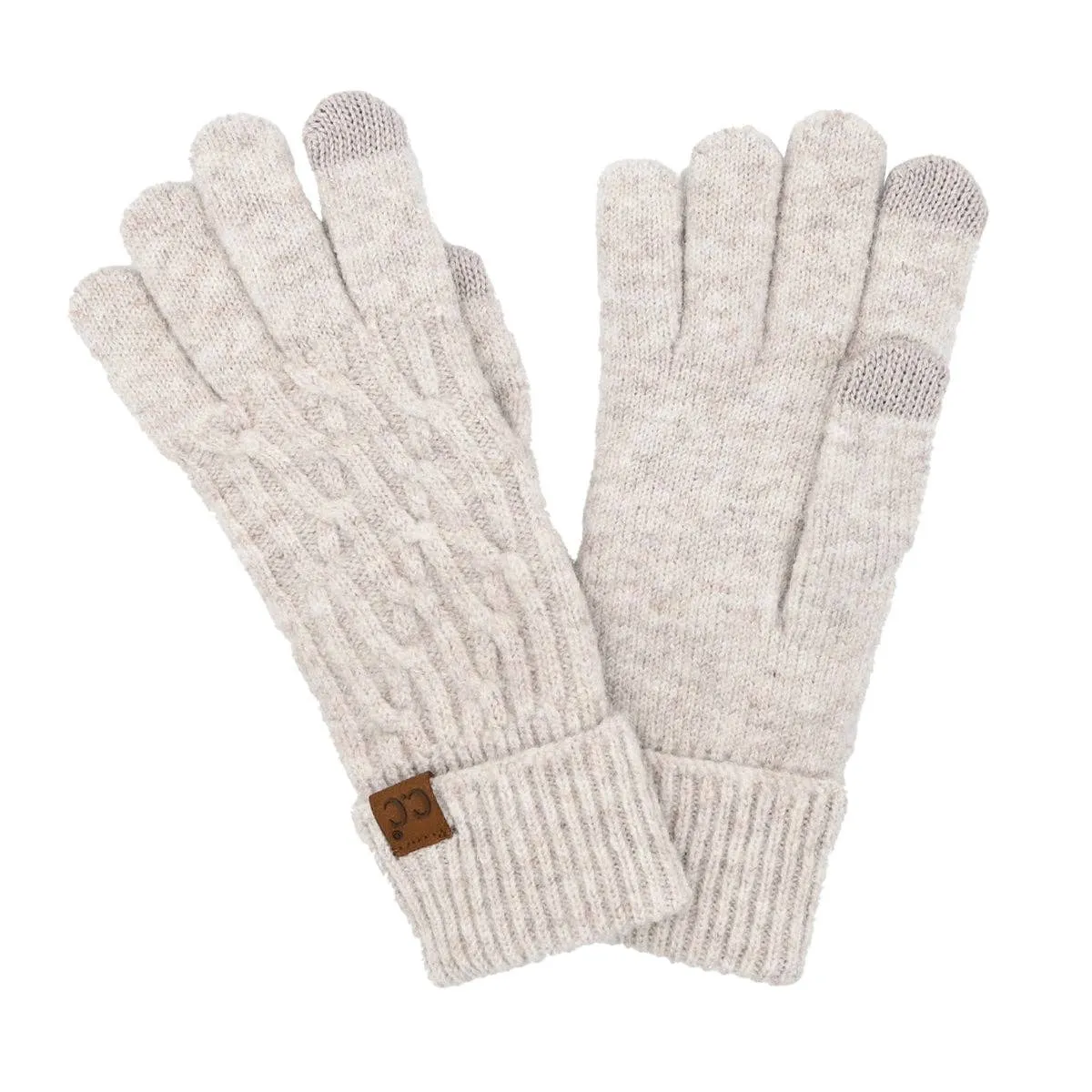 C.C. Chain Link Cable Touchscreen Gloves - 3 Colors!