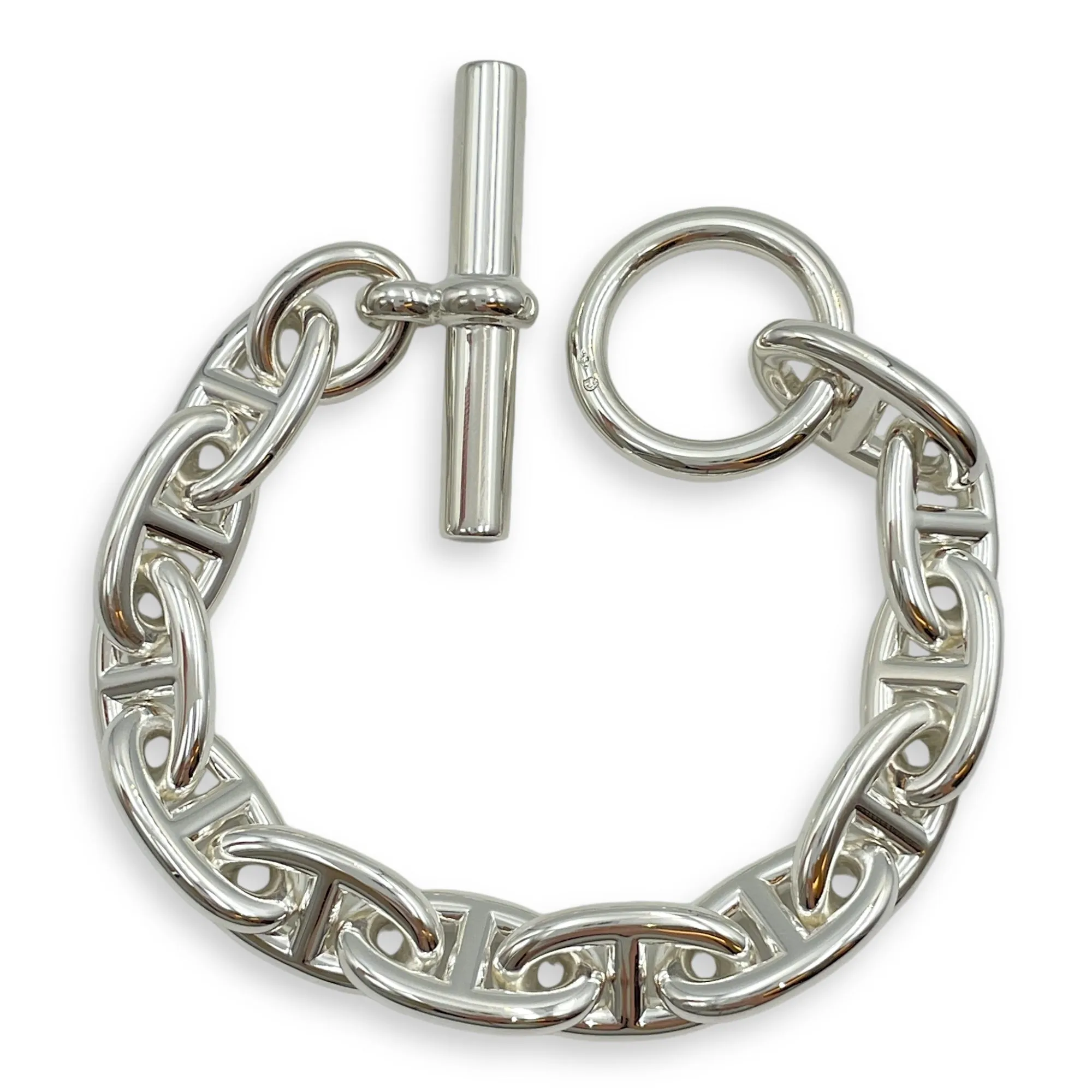 Chaine d'Ancre Large Silver Bracelet, Palladium hardware