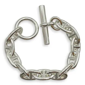 Chaine d'Ancre Large Silver Bracelet, Palladium hardware