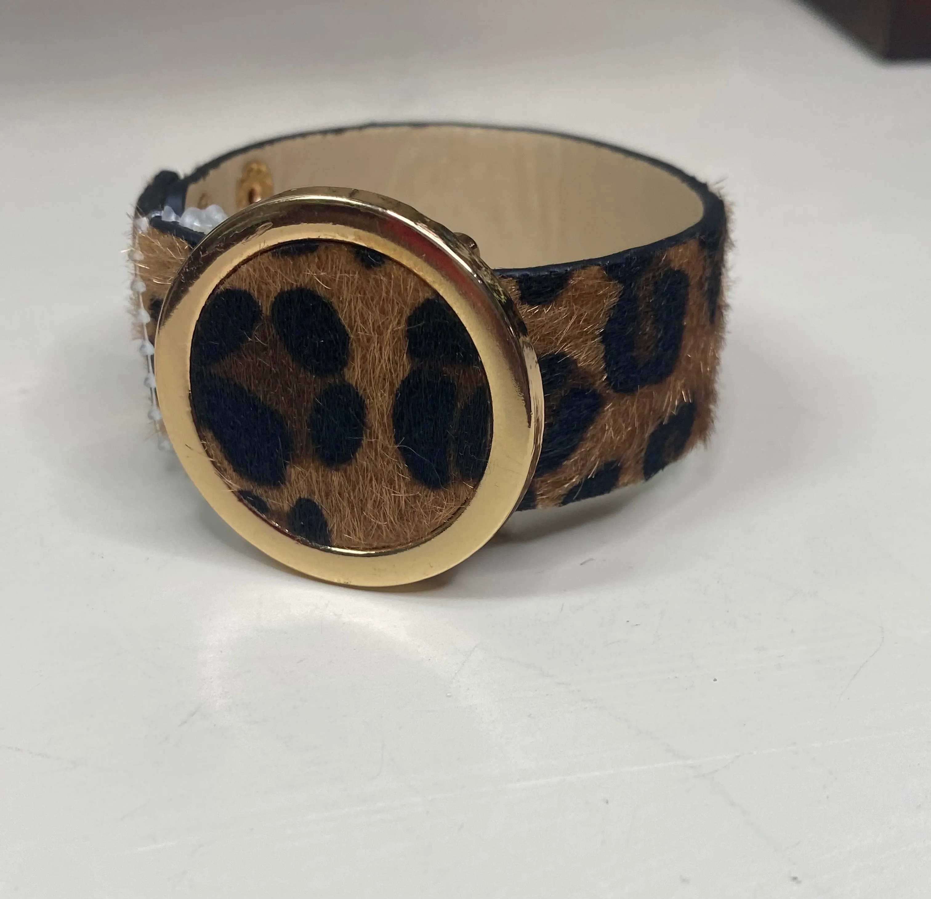 Cheetah Snap Closure Bracelets