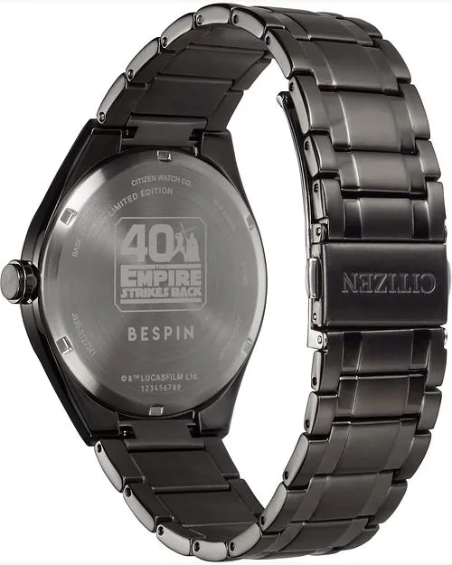 Citizen Bespin Black Dial Stainless Steel Bracelet Watch AW2047-51W
