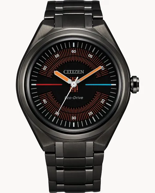 Citizen Bespin Black Dial Stainless Steel Bracelet Watch AW2047-51W
