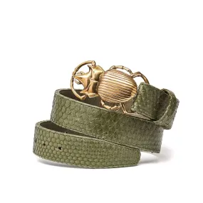 Claris Virot Python Beatle Belt