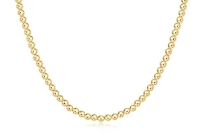 Classic Gold Choker with 4mm Beads