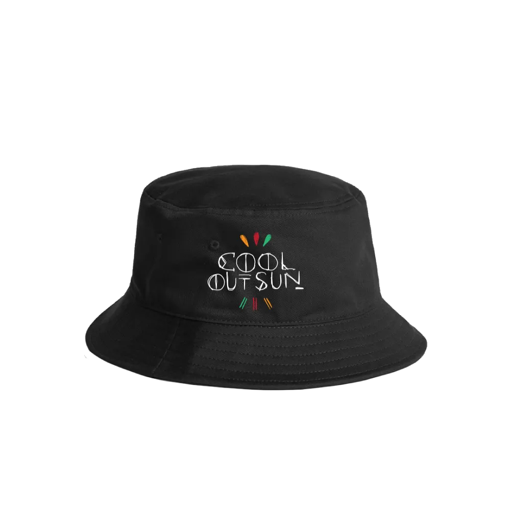 Cool Out Sun / Black Bucket Hat