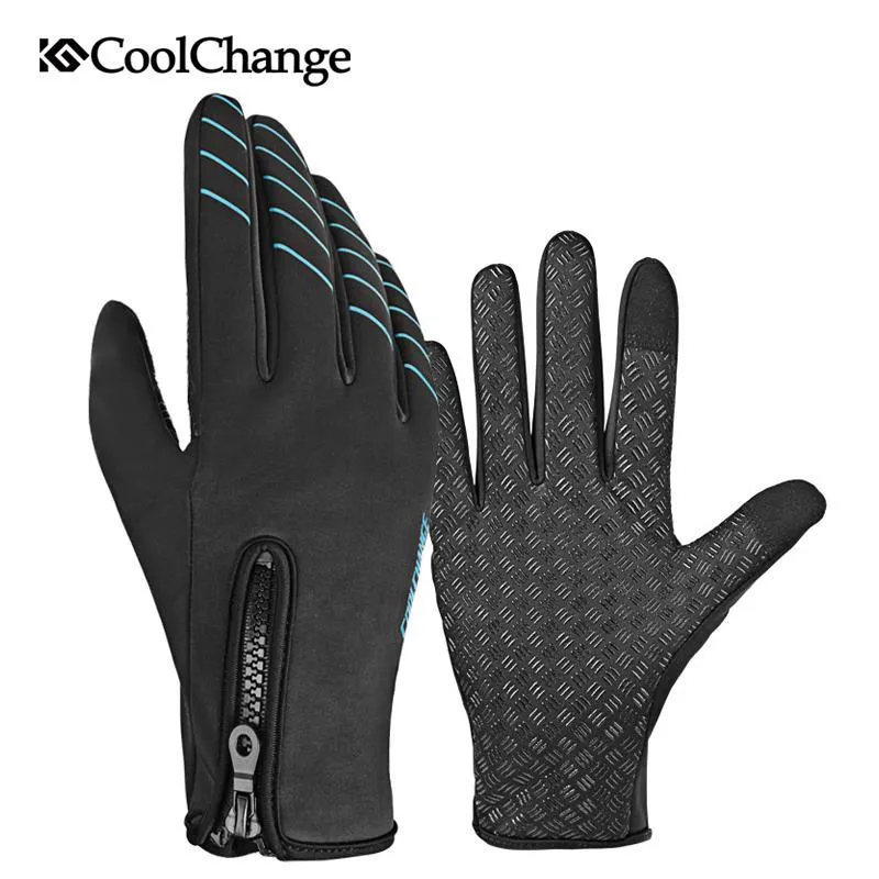 CoolChange Cycling Full Finger Windproof Touch Screen Gloves
