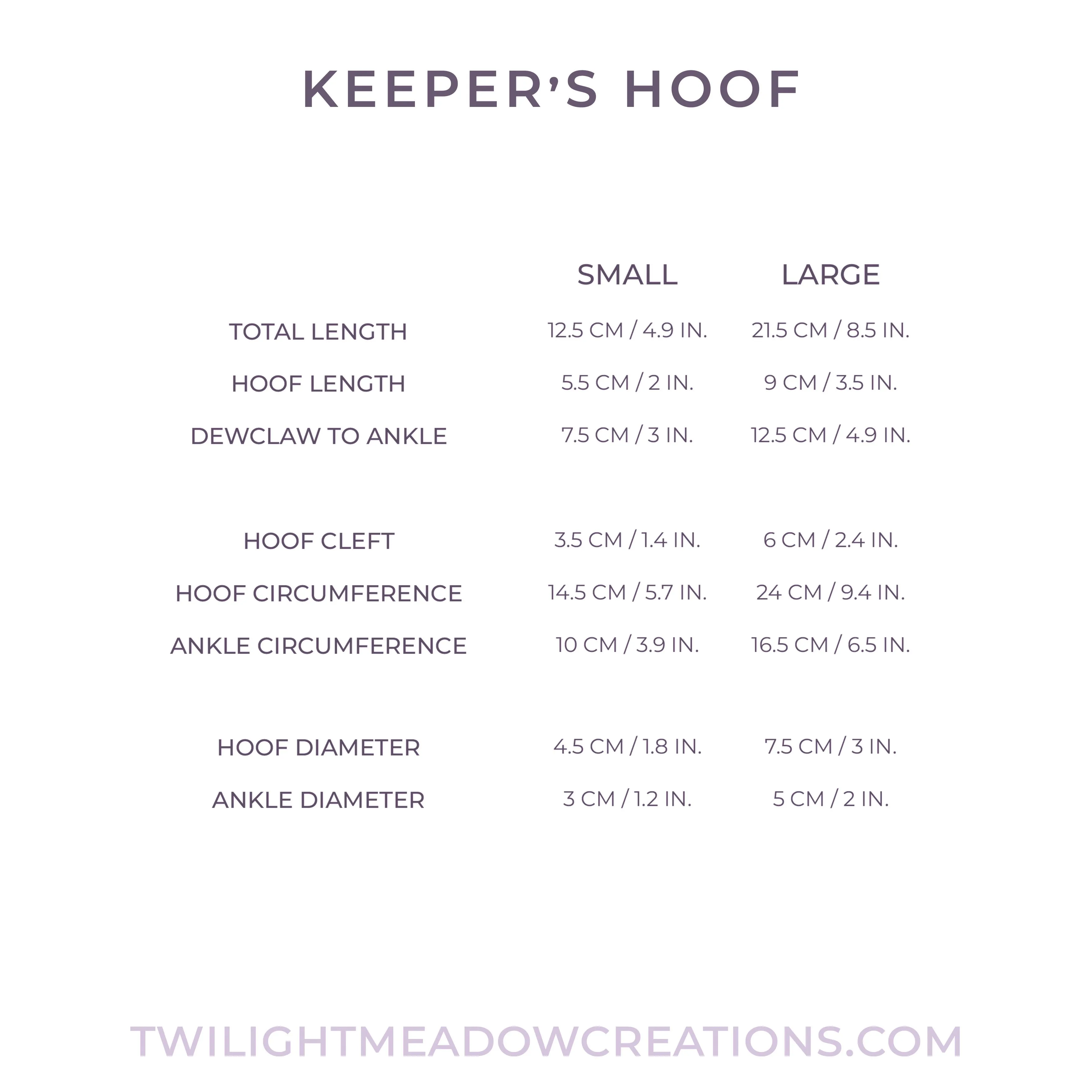 Crystalline Small Keeper's Hoof FLOP (Firmness: Soft*)