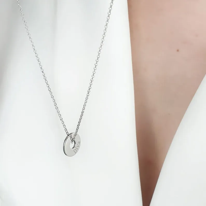 Custom Gold Initial Necklace