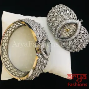 CZ Stone Designer Female Wrist Watch/ Hip Hop Watch/ CZ Bracelet Watch