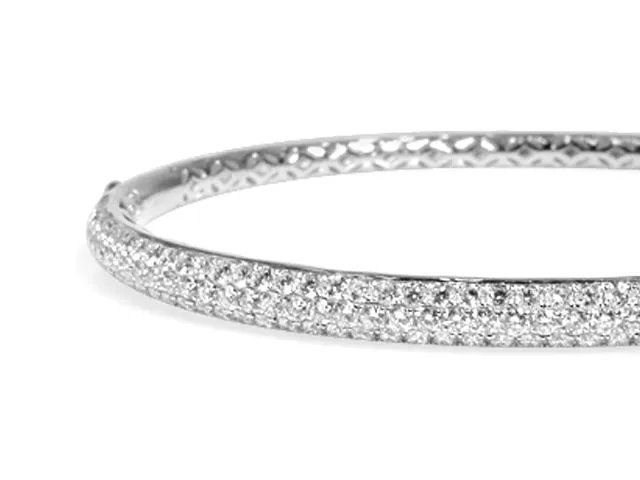 Diamond Bangle Bracelet 2.72 cts