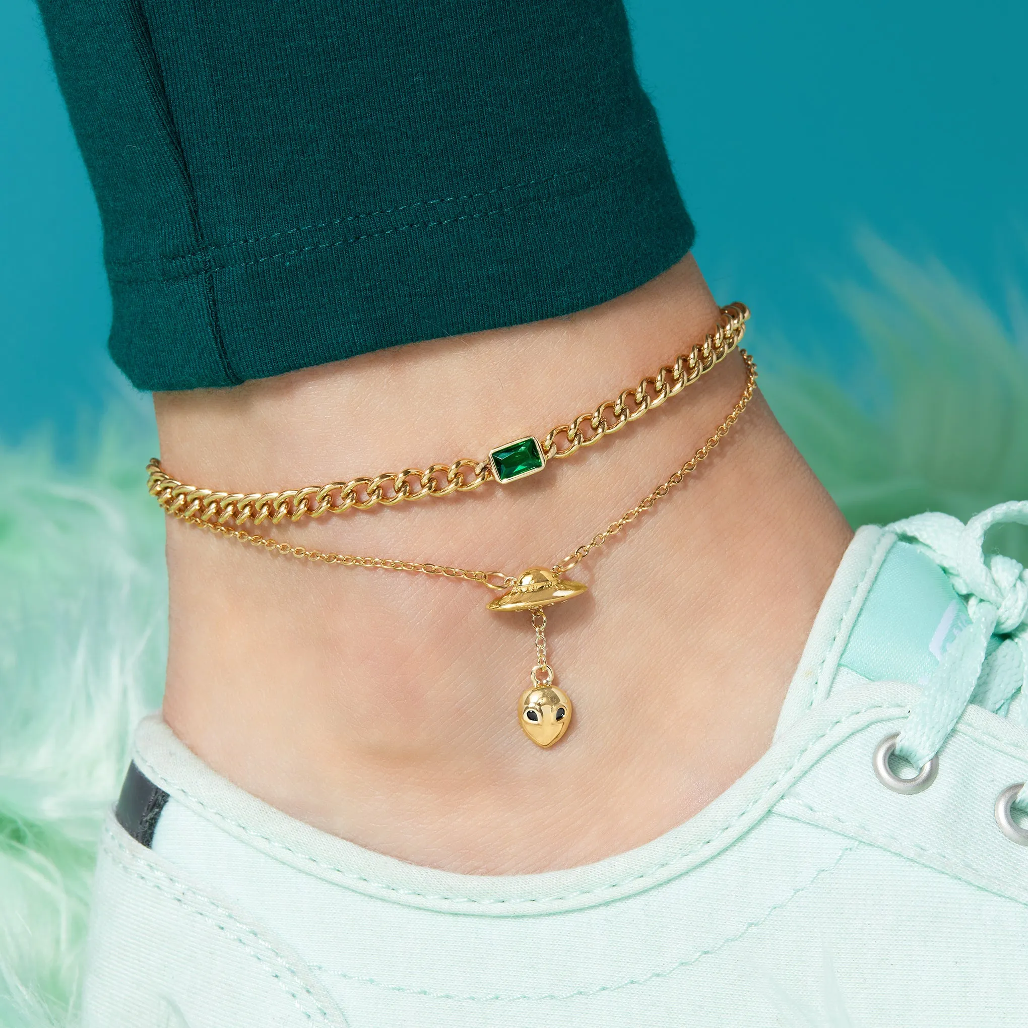 Dione Anklet - White