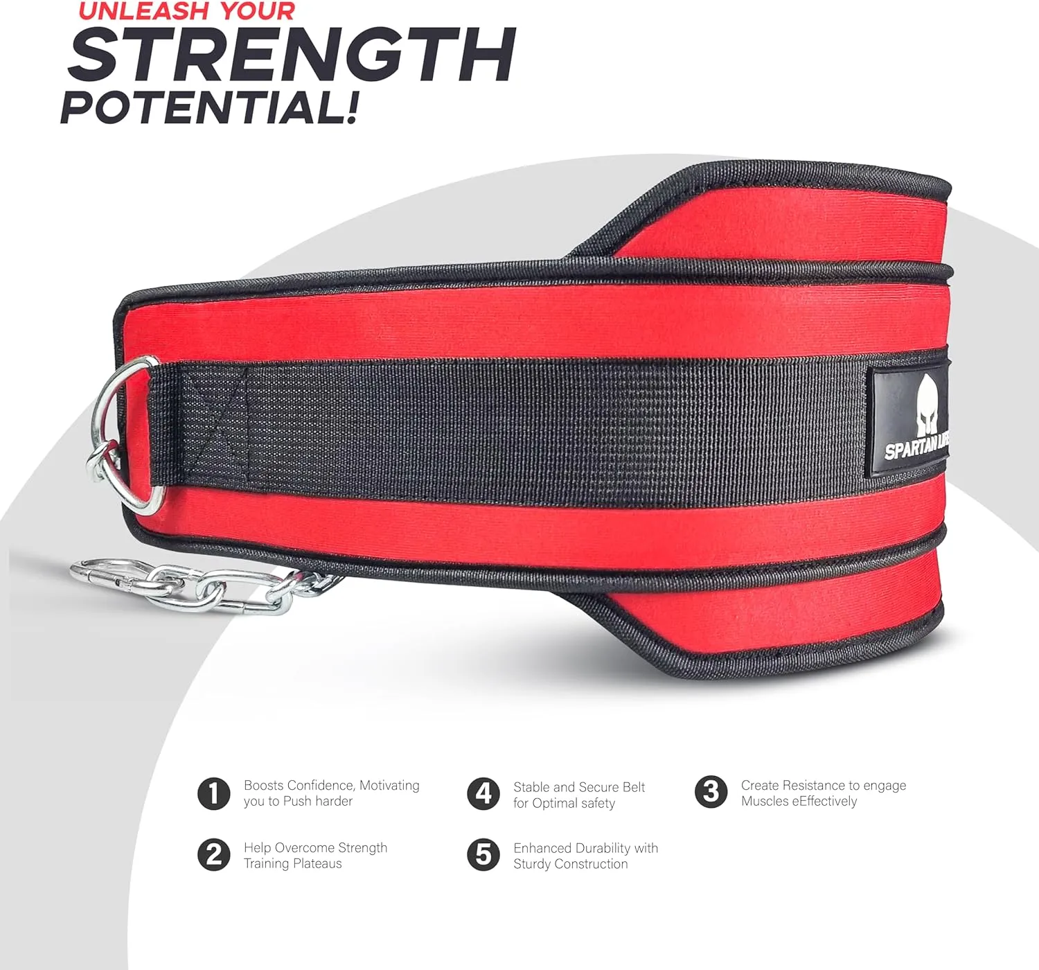 DIP BELT FOR SQUAT & GYM WORKOUT WITH COMFORTABLE NEOPRENE SUPPORT