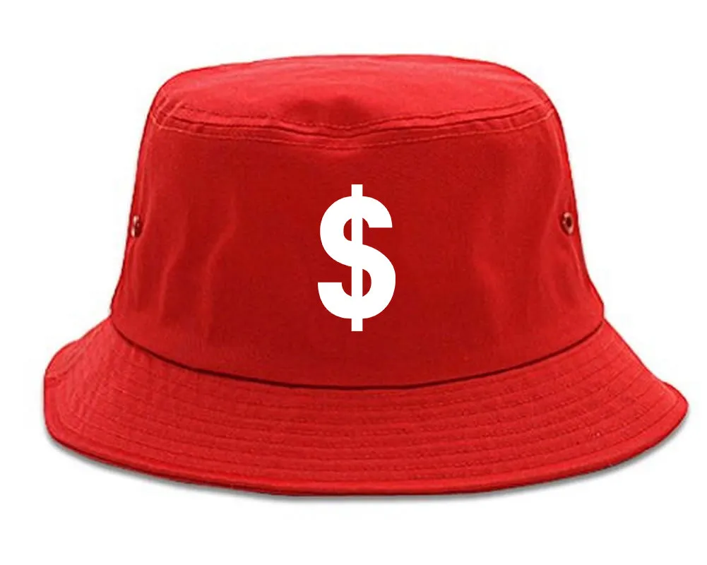 Dollar Sign Simple Chest Mens Bucket Hat