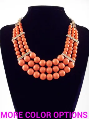 Elegant Beaded Statement Necklace