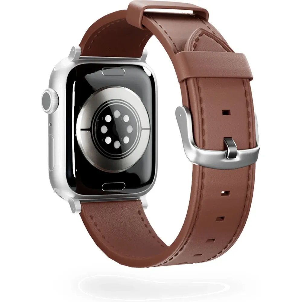 Epico Apple Watch (42/44/SE/45/46/49mm) Ægte Læder Rem - Brun
