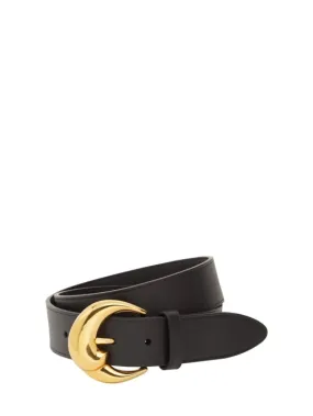 Etro   Paisley buckle leather belt 