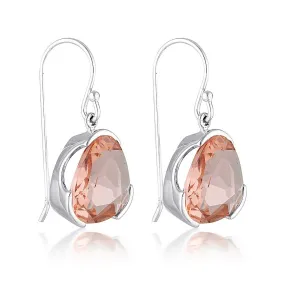 EVERYDAY GEMSTONE EARRINGS - BLUSH QUARTZ