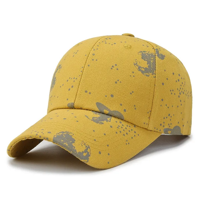 Fashion Women Men Print Baseball Caps Male Lady Outdoor Spring Summer Snapback Hat Graffiti Hip Hop Fitted Cap Hat For Women Men