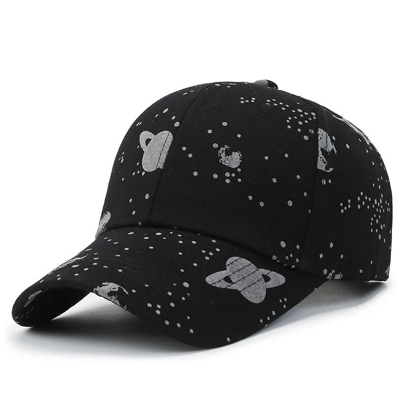 Fashion Women Men Print Baseball Caps Male Lady Outdoor Spring Summer Snapback Hat Graffiti Hip Hop Fitted Cap Hat For Women Men